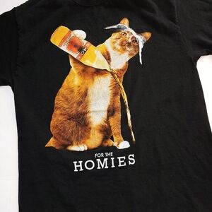 For the Homies Malt Liqueur Cat T-Shirt M